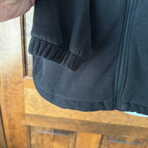 Landway Black Zip-Up Fleece w/OCEAN CITY in White Embroidered Letters Medium - Picture 7 of 13